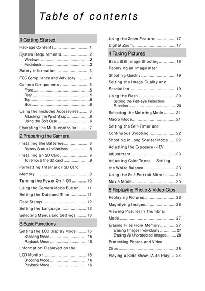 Jenoptik Digital Camera User Manual - cover page
