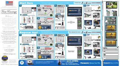 Panasonic TQD2A19011 Television Setup Guide - cover page