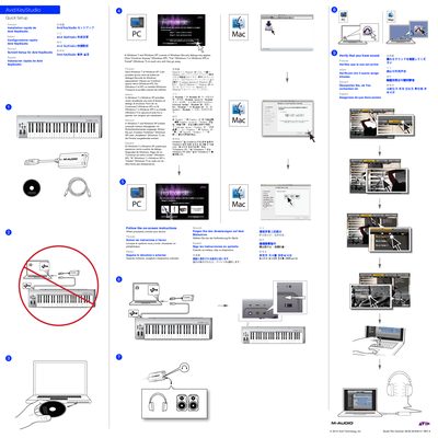 Avid KeyStudio Quick Setup Guide - cover page
