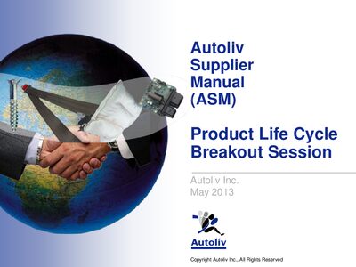 Autoliv Supplier Manual