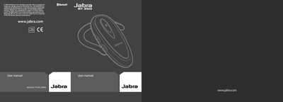 Jabra BT350 Bluetooth Headset User Manual - cover page