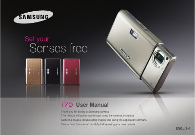 Samsung i70 Camera User Manual - cover page