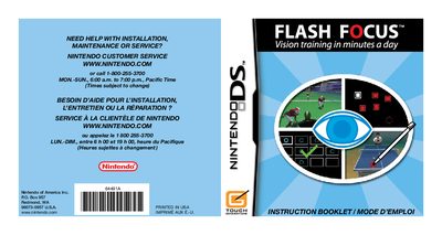 Nintendo Flash Focus Vision Training Manual - cover page