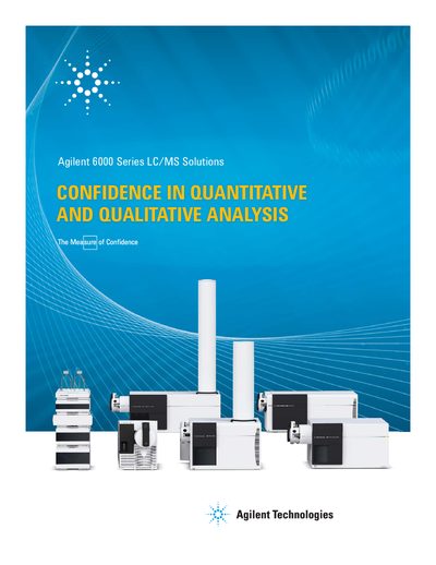 Agilent 6000 Series LC/MS Solutions Brochure - cover page