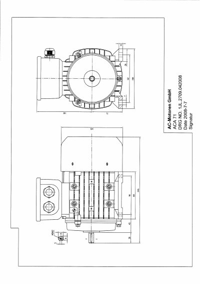 AC-Motoren-ACA 71 technology data - cover page