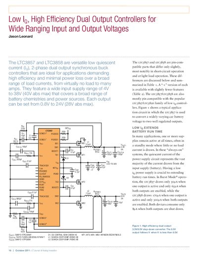 linear DESIGN FEATURES LTJournal-V21N3-03-df-LTC3857_58-Jason_Leonard service manual - cover page