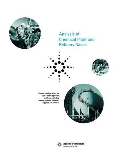 Agilent Technologies Analysis of Chemical Plant and Refinery Gases Manual - cover page