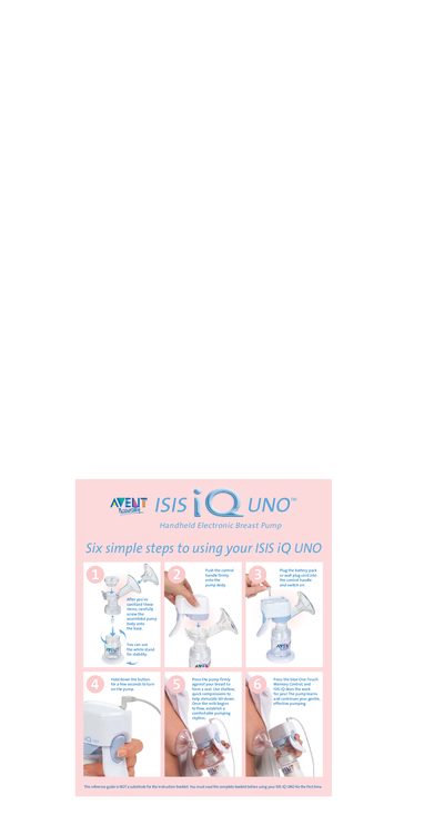 Philips Avent ISIS iQ UNO Quick Start Guide - cover page