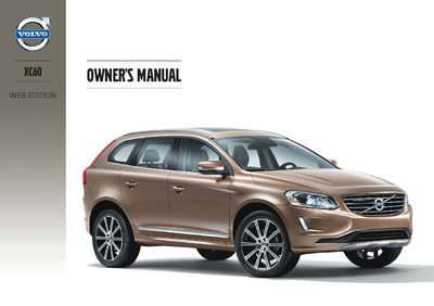 Volvo XC60 Web Edition Owner's Manual - cover page