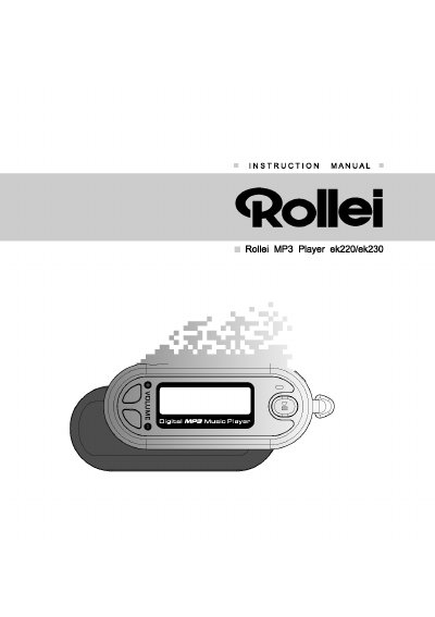 Rollei ek220/ek230 MP3 Player User Manual