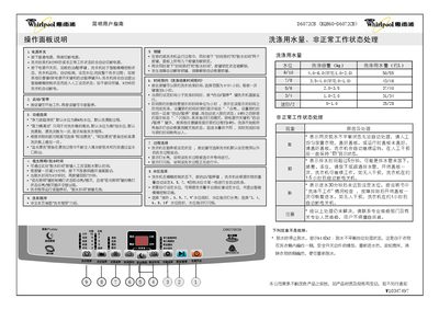 Whirlpool D6072CB Washing Machine User Manual - cover page