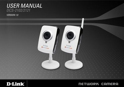 D-Link DCS-2102/2121 Network Camera User Manual - cover page