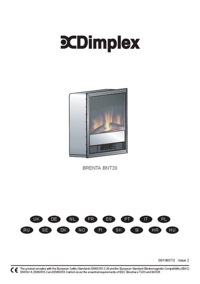 Dimplex BRENTA BNT20 User Guide - cover page