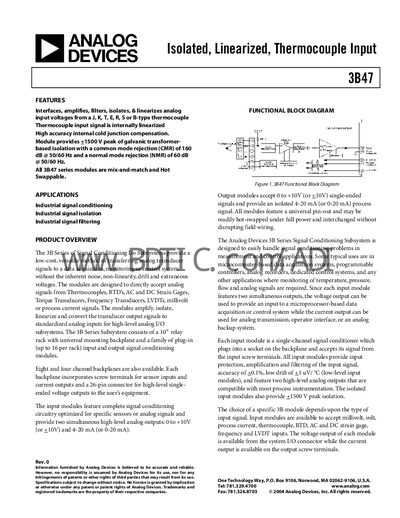 Analog Devices 3B47 Handbook - cover page