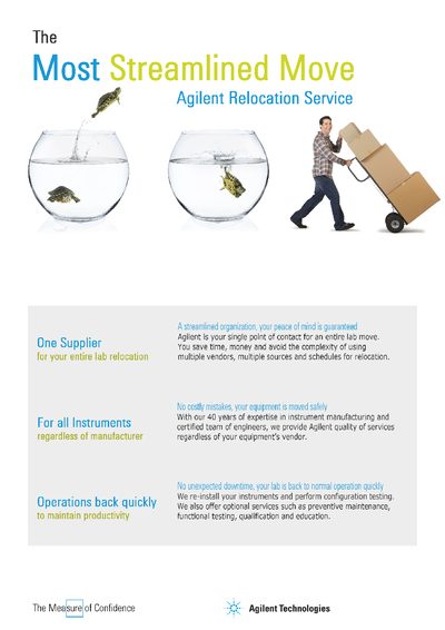 Agilent Relocation Service Europe Brochure - cover page