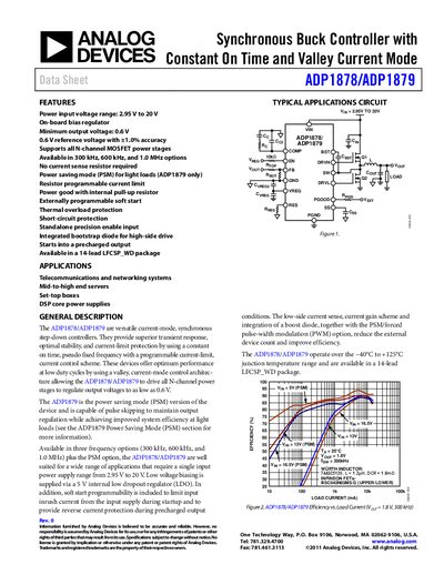 Analog Devices ADP1878/ADP1879 Datasheet - cover page