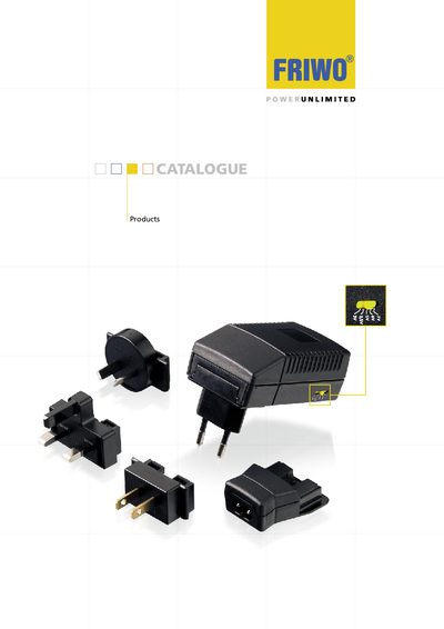 Friwo Product Catalogue - cover page