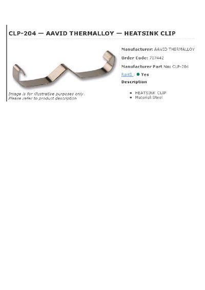 AAVID THERMALLOY - 318934 Manual - cover page