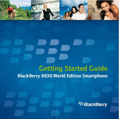 BlackBerry 8830 World Edition Smartphone Getting Started Guide - cover page