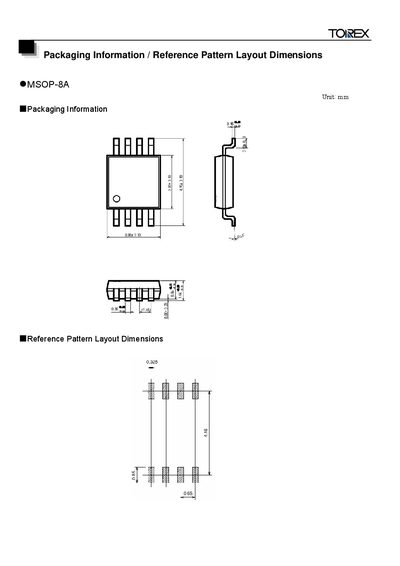 TOREX MSOP-8A Manual - cover page
