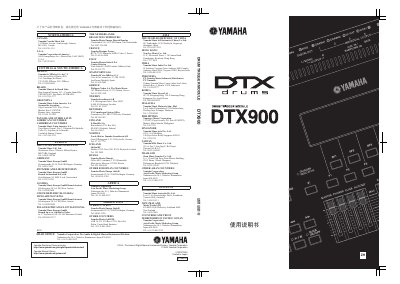 Yamaha DTX900 Drum Trigger Module User Manual