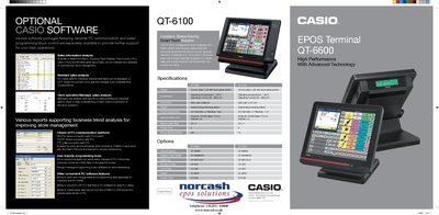 Casio QT-6600 Product Leaflet - cover page