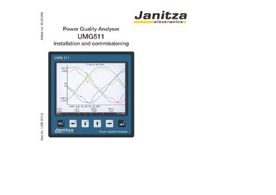Janitza UMG511 User Manual - cover page