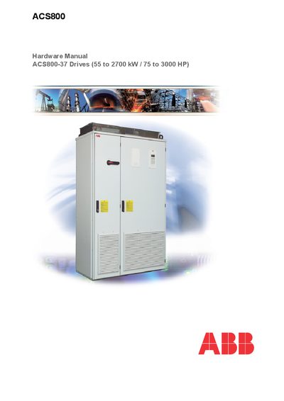 ABB ACS800-37 Drive Hardware Manual - cover page