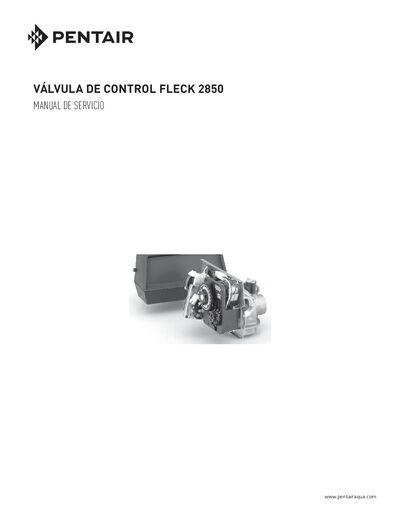 Fleck 2850 Control Valve Service Manual - cover page