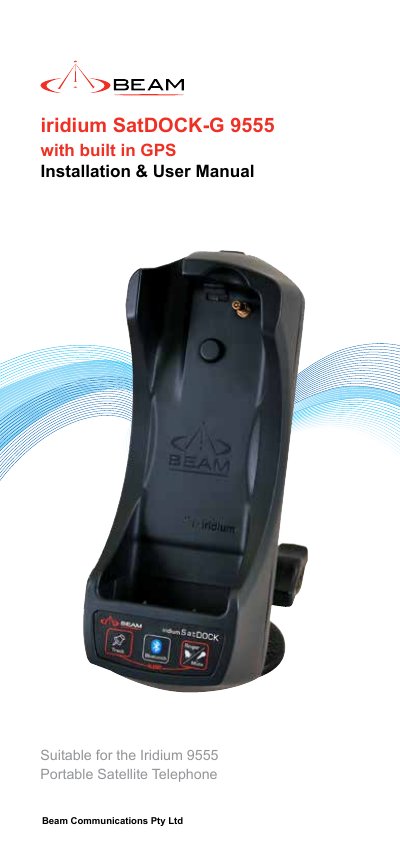 BEAM SatDOCK-G 9555 Installation and User Manual - cover page