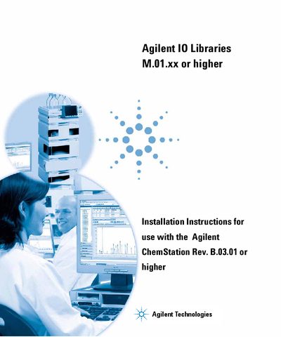 Agilent ChemStation Rev. B.03.01 or higher Installation Guide - cover page