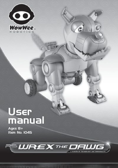 WowWee Wrex the Dawg User Manual - cover page