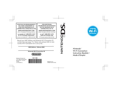 Nintendo Wi‑Fi Connection User Manual