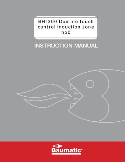 Baumatic BHI300 Domino Induction Hob User Manual - cover page
