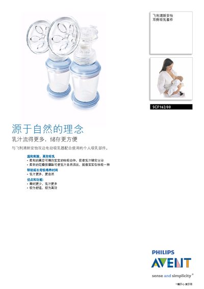 Philips SCF162/00 Bilateral Breast Pump Suite Manual - cover page