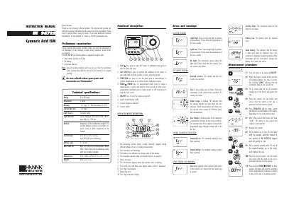 Hanna Instruments HI 96722 Cyanuric Acid ISM Instruction Manual - cover page