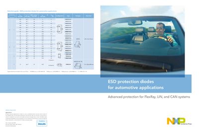 NXP ESD Protection Diodes Selection Guide for Automotive FlexRay, LIN, CAN - cover page
