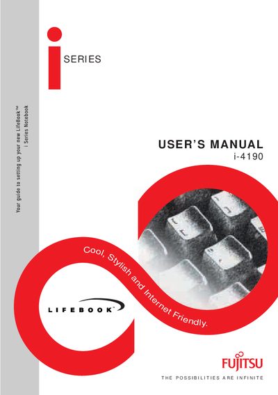 Fujitsu LifeBook i-4190 User Manual - cover page