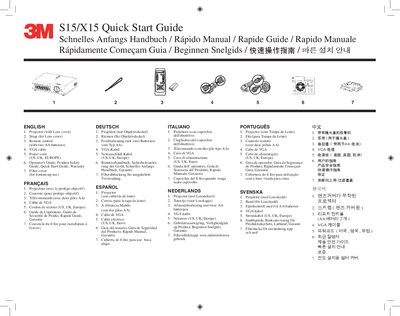 3M S13/X13 Projector Operator Guide