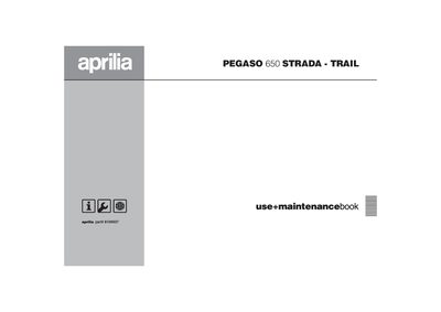 Aprilia Pegaso 650 Strada-Trail F Owner's Manual - cover page