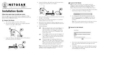 Netgear WGR614 v4 54 Mbps Wireless Router Installation Guide - cover page