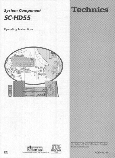 Panasonic SCHD55DVDManual - cover page
