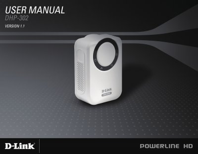 D-Link DHP-302 Powerline Adapter User Manual - cover page