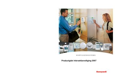 Honeywell Intrusion Security Product Guide 2007 - cover page