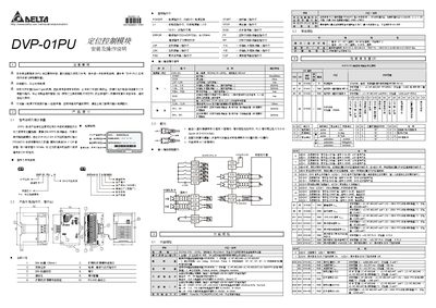 Delta DVP-01PU Positioning Control Module Installation and Operation Manual - cover page