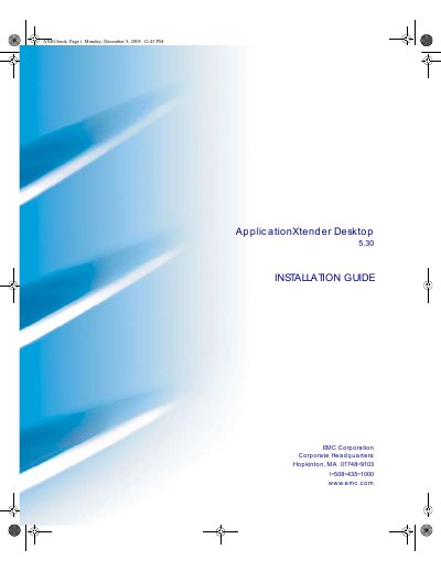 EMC ApplicationXtender Desktop 5.30 Installation Guide