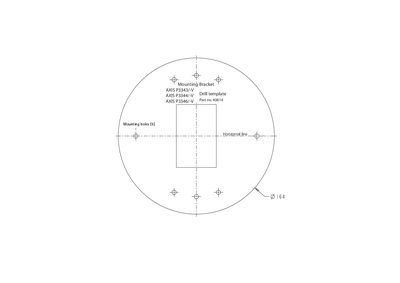 AXIS Mounting bracket for AXIS P33/-V Series - Drill Template - cover page