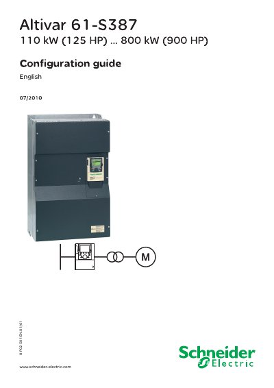 Schneider Altivar61-387 Manual - cover page