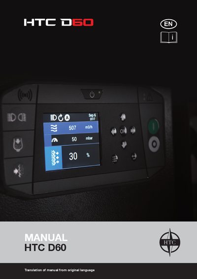 HTC D60 Dust Extractor User Manual - cover page