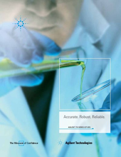 Agilent 710 Series ICP-OES Product Brochure - cover page